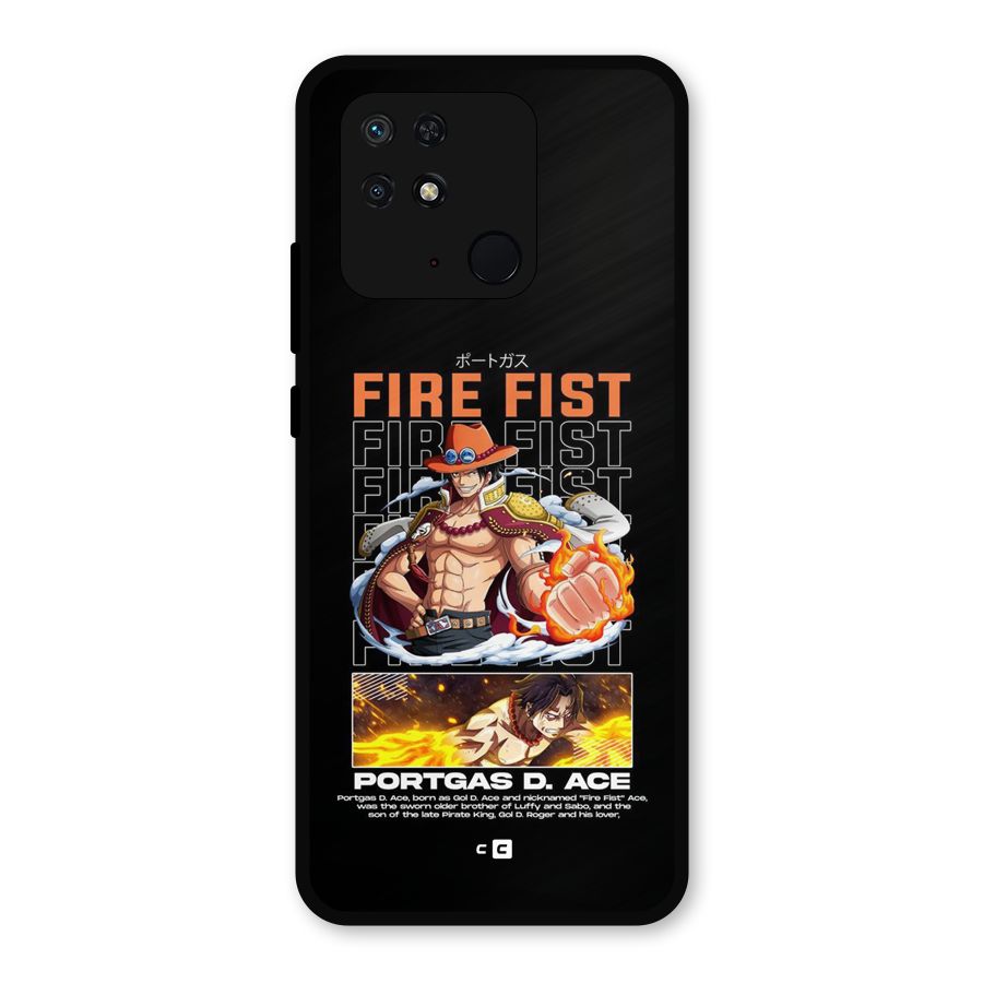 Fire Fist Ace Metal Back Case for Redmi 10 Power