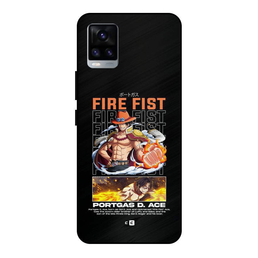 Fire Fist Ace Metal Back Case for Vivo V20 2021