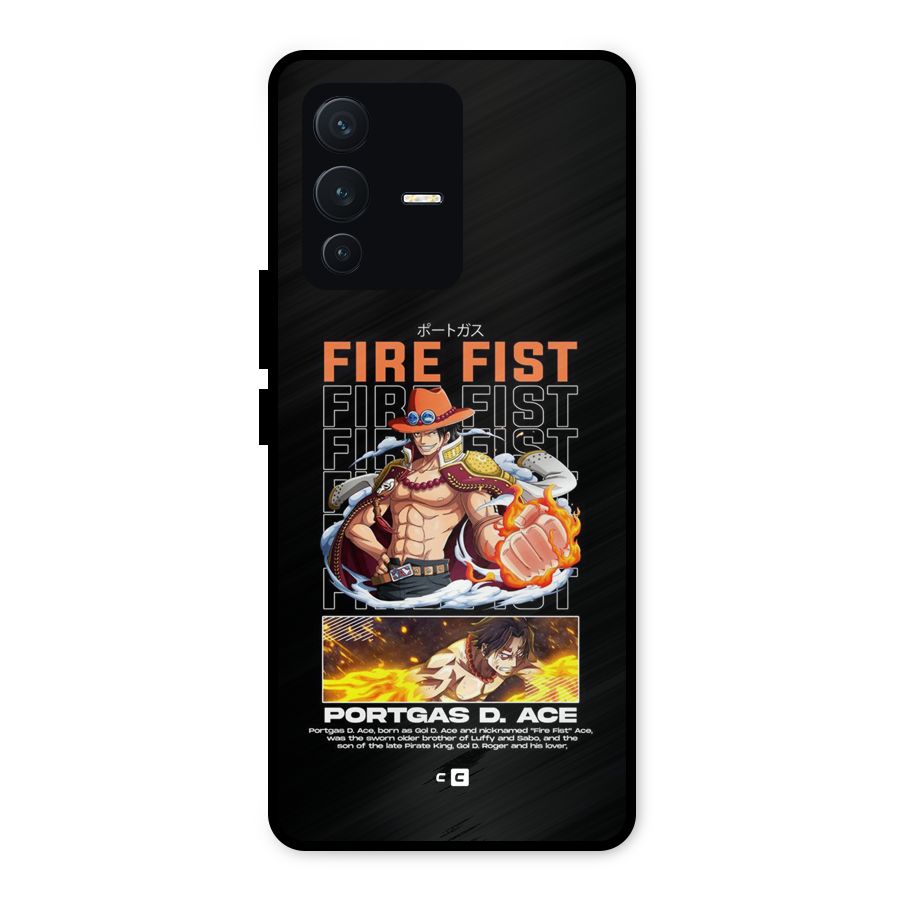 Fire Fist Ace Metal Back Case for Vivo V23 5G