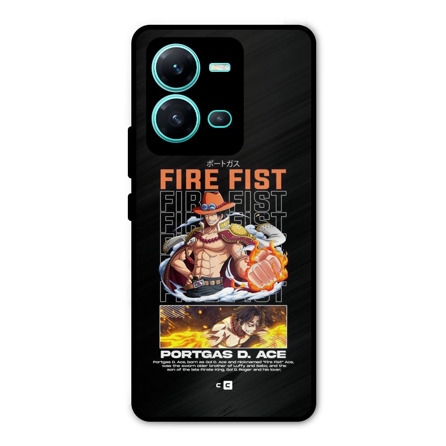 Fire Fist Ace Metal Back Case for Vivo V25