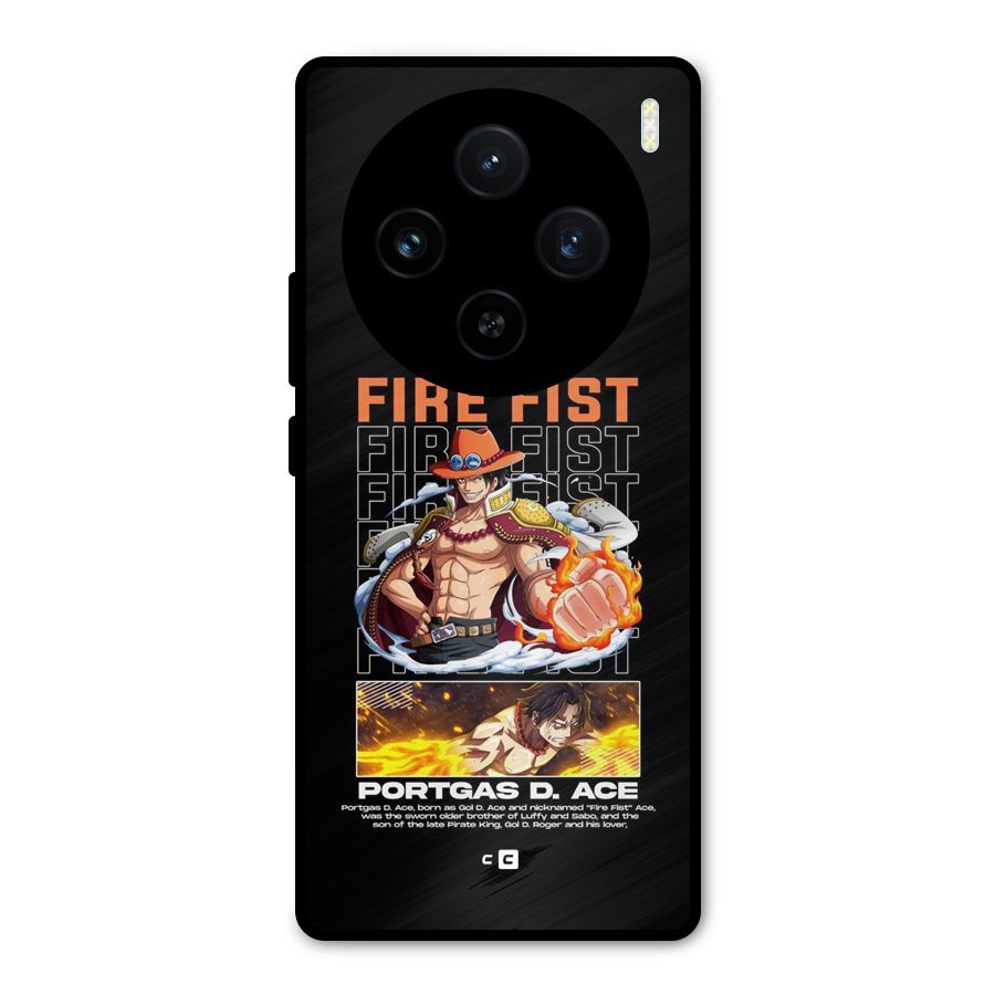 Fire Fist Ace Metal Back Case for Vivo X100