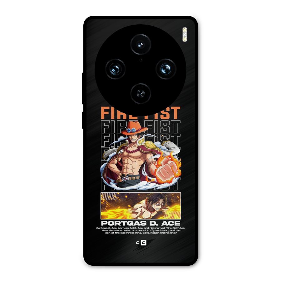Fire Fist Ace Metal Back Case for Vivo X100 Pro