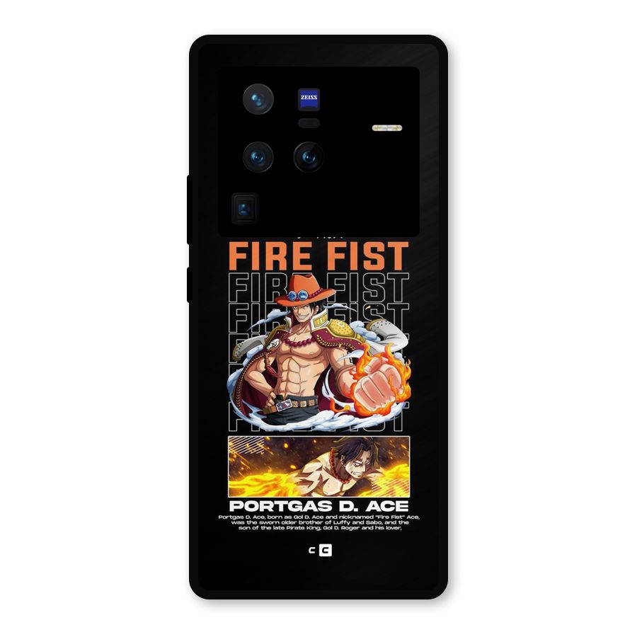 Fire Fist Ace Metal Back Case for Vivo X80 Pro