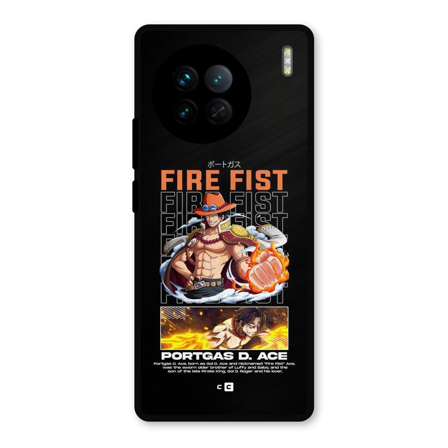 Fire Fist Ace Metal Back Case for Vivo X90