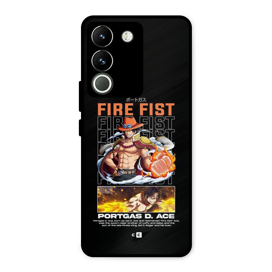 Fire Fist Ace Metal Back Case for Vivo Y200