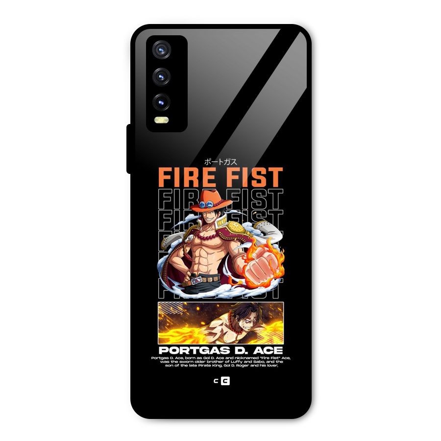 Fire Fist Ace Metal Back Case for Vivo Y20g
