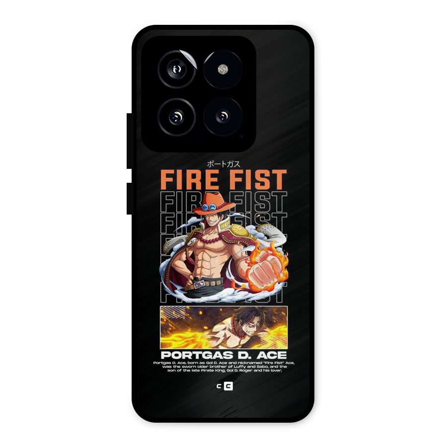 Fire Fist Ace Metal Back Case for Xiaomi 14
