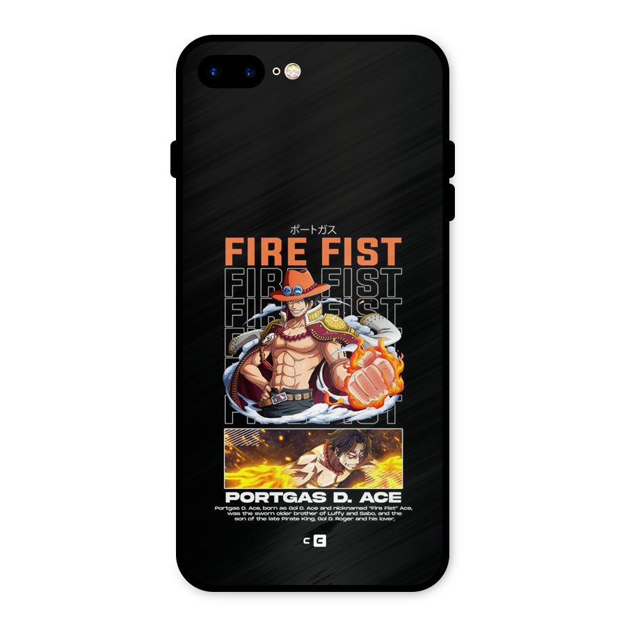 Fire Fist Ace Metal Back Case for iPhone 7 Plus