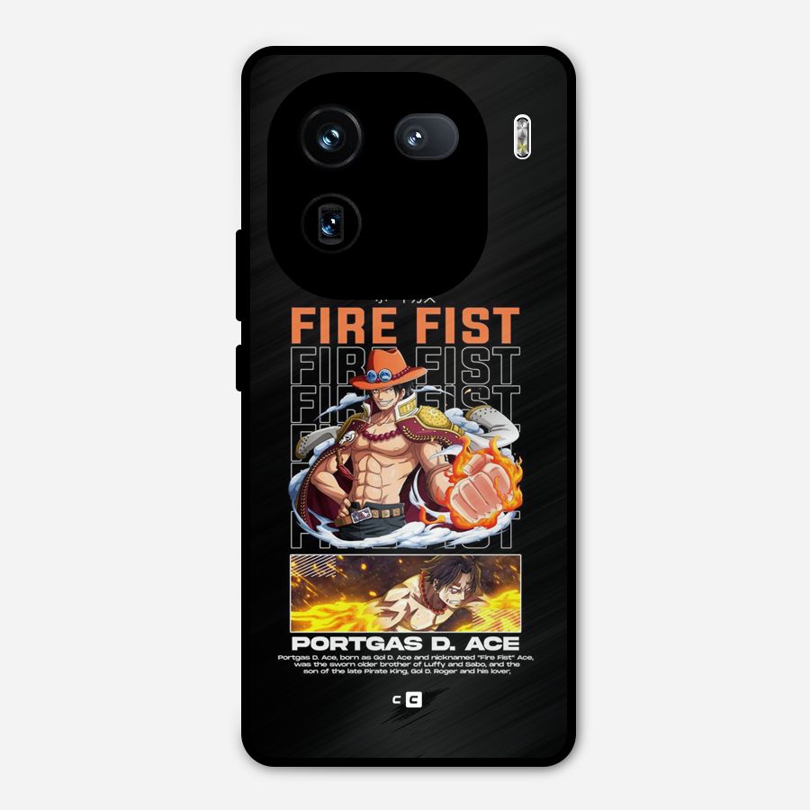 Fire Fist Ace Metal Back Case for iQOO 12