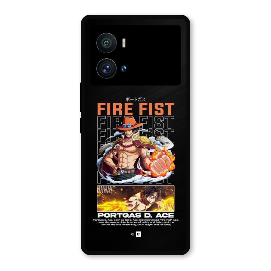 Fire Fist Ace Metal Back Case for iQOO 9 Pro