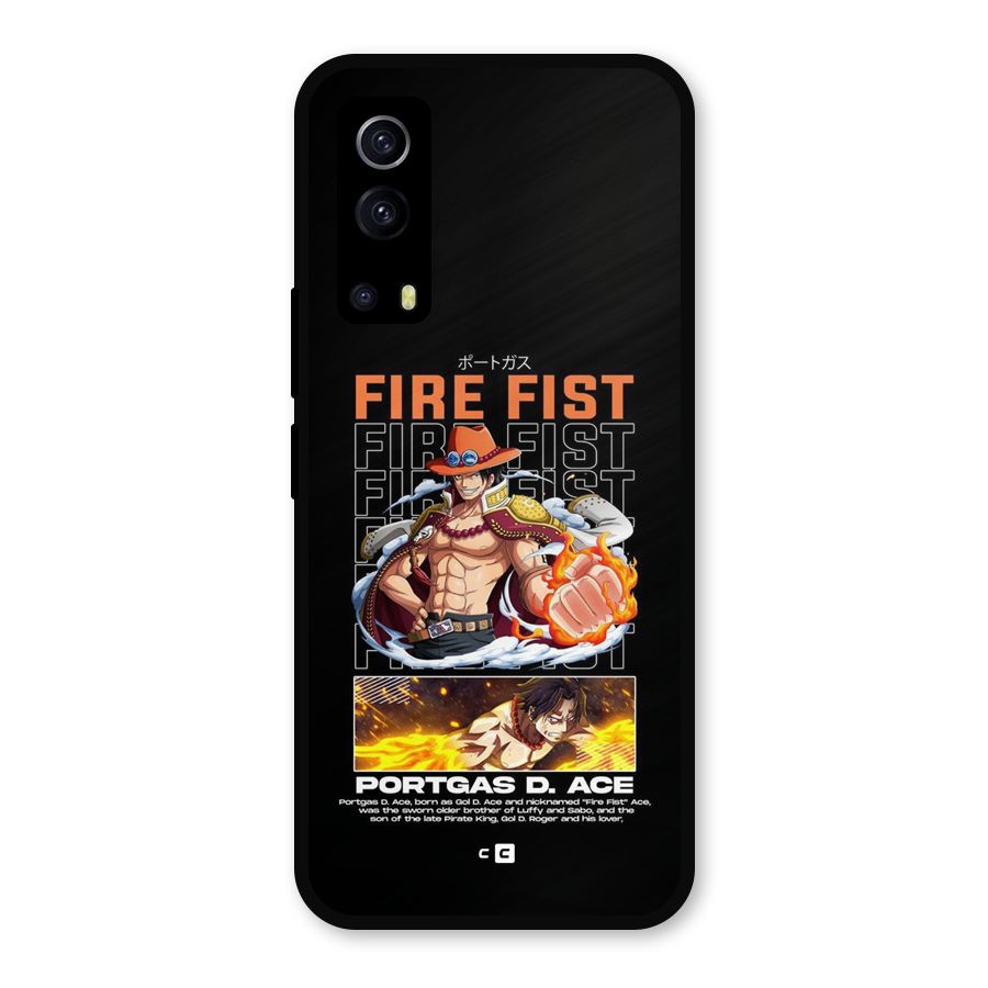 Fire Fist Ace Metal Back Case for iQOO Z3