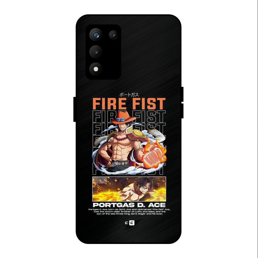 Fire Fist Ace Metal Back Case for realme 9 5G SE