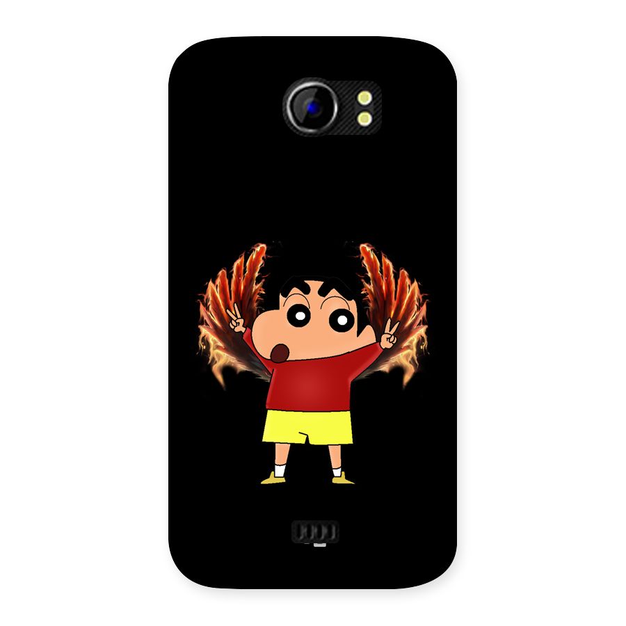Fire Shinchan Back Case for Canvas 2 A110