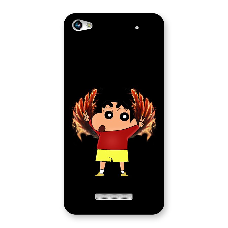 Fire Shinchan Back Case for Canvas Hue 2 A316