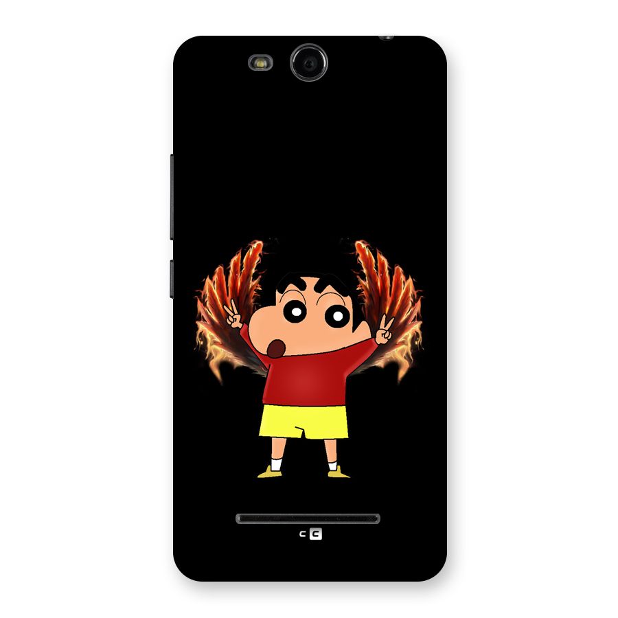Fire Shinchan Back Case for Canvas Juice 3 Q392