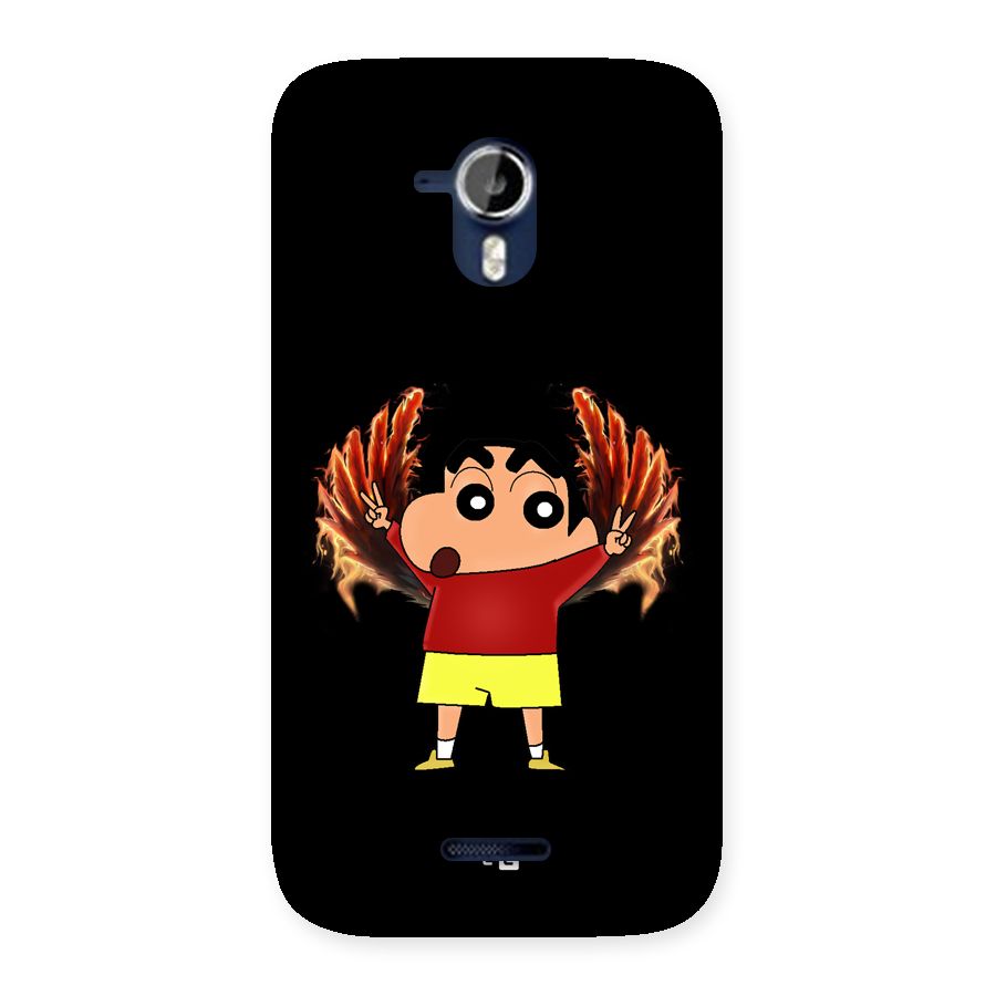 Fire Shinchan Back Case for Canvas Magnus A117