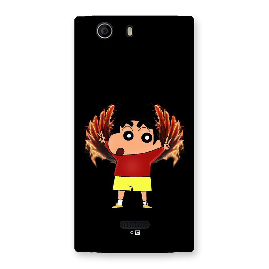Fire Shinchan Back Case for Canvas Nitro 2 E311