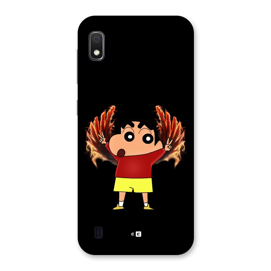 Fire Shinchan Back Case for Galaxy A10