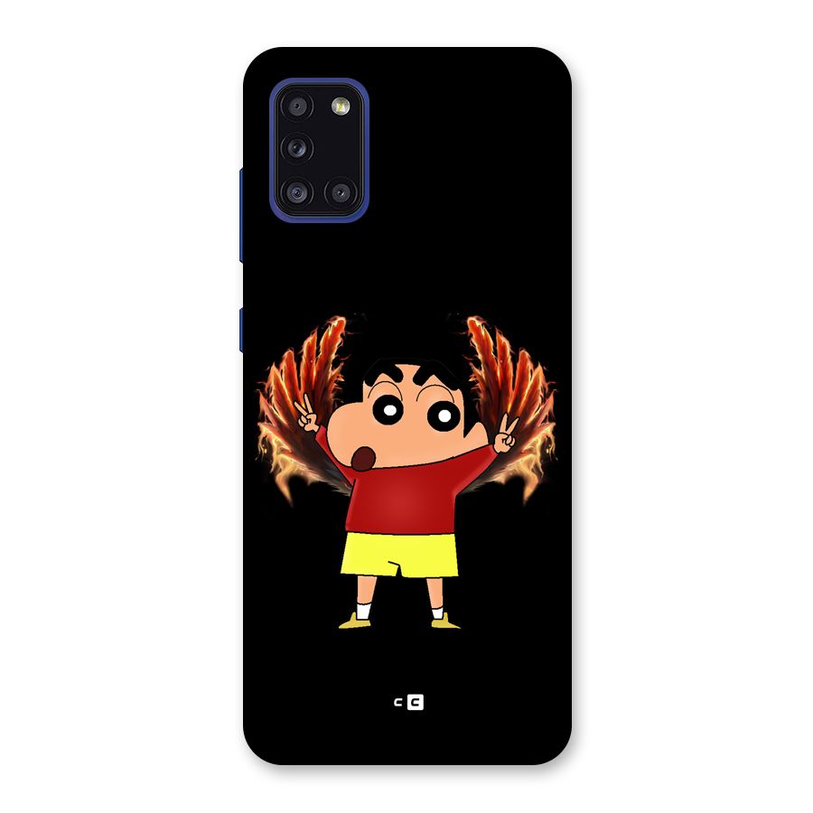 Fire Shinchan Back Case for Galaxy A31