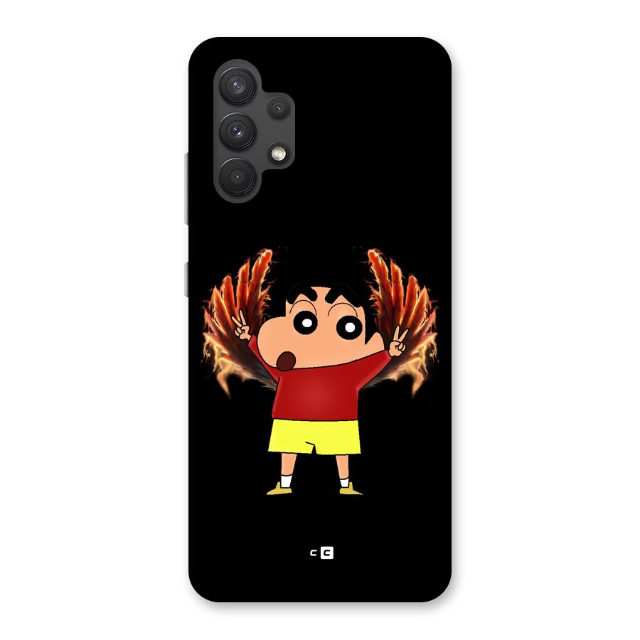Fire Shinchan Back Case for Galaxy A32