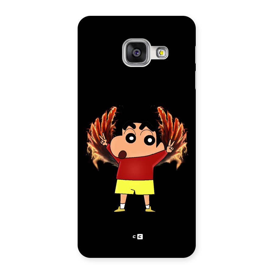 Fire Shinchan Back Case for Galaxy A3 (2016)