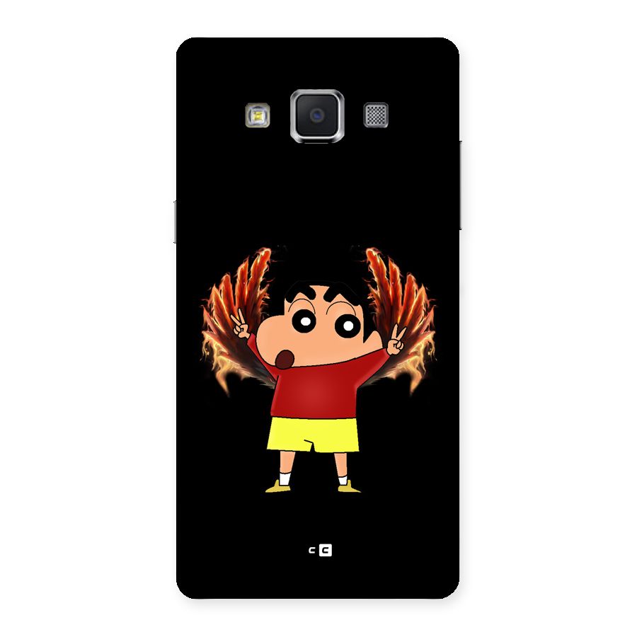 Fire Shinchan Back Case for Galaxy A5