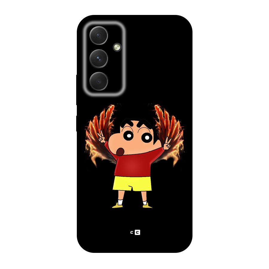 Fire Shinchan Back Case for Galaxy A54