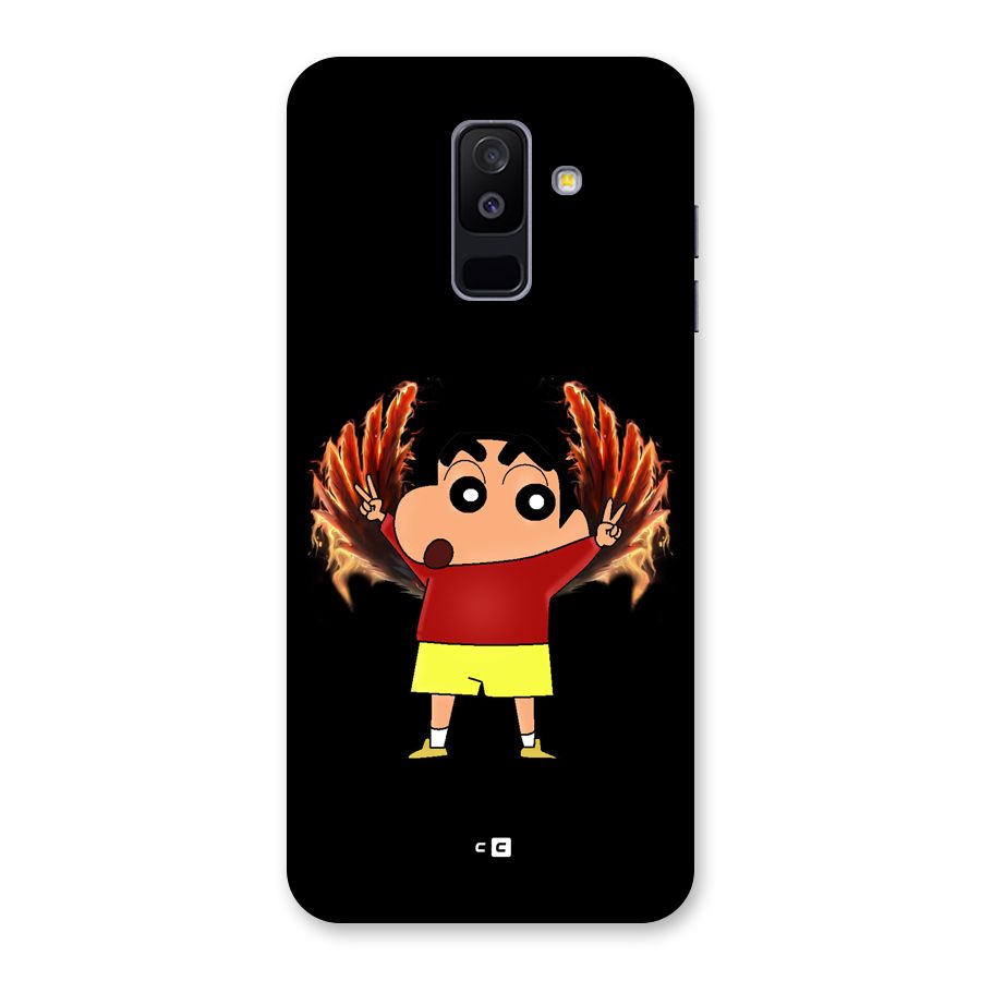 Fire Shinchan Back Case for Galaxy A6 Plus