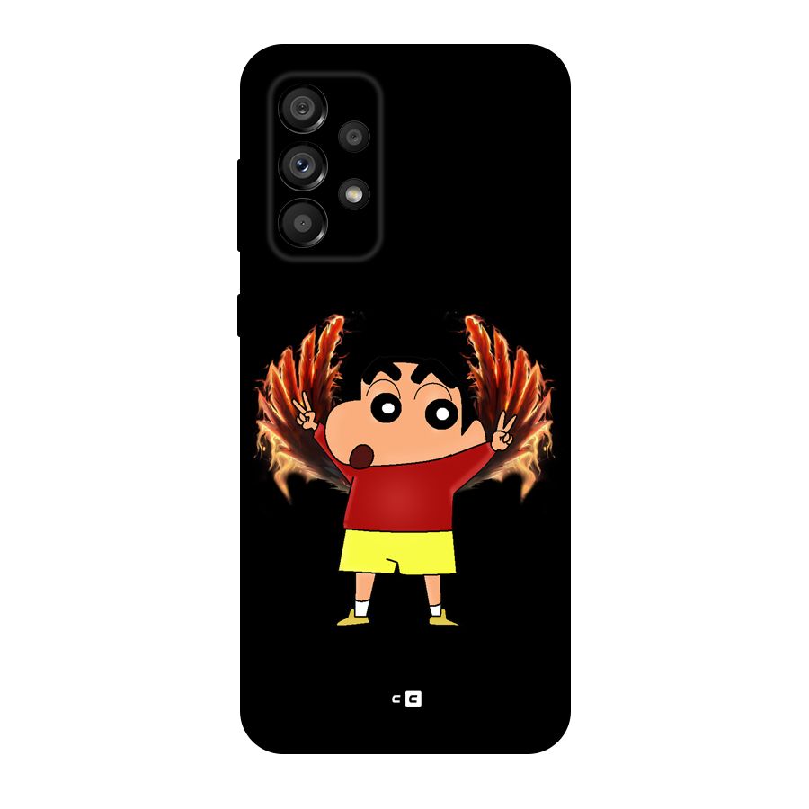 Fire Shinchan Back Case for Galaxy A73 5G