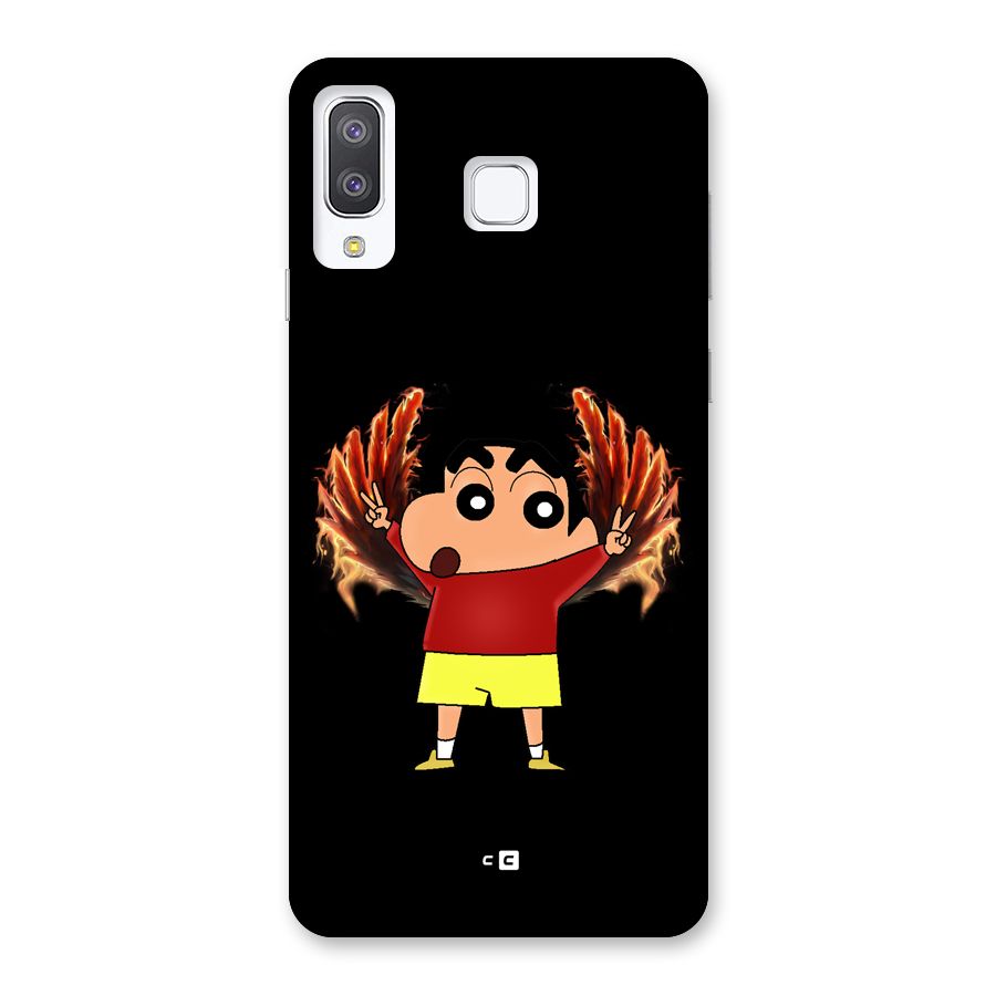 Fire Shinchan Back Case for Galaxy A8 Star