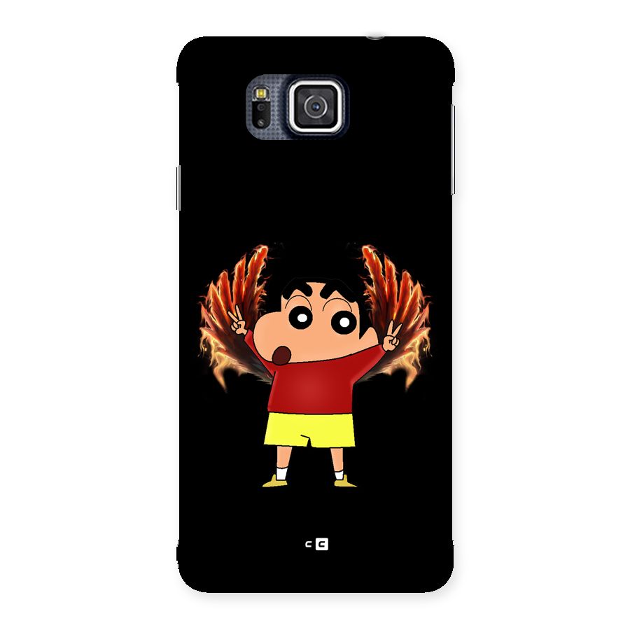 Fire Shinchan Back Case for Galaxy Alpha