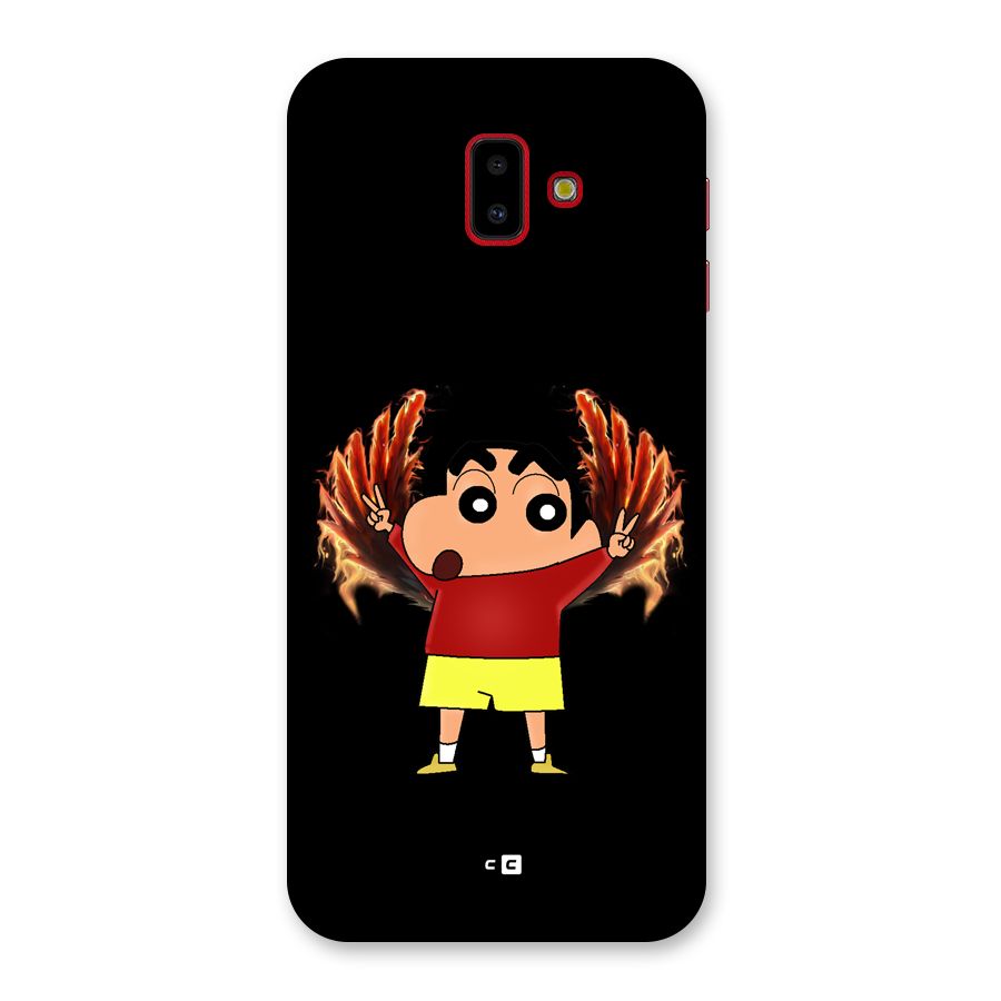 Fire Shinchan Back Case for Galaxy J6 Plus