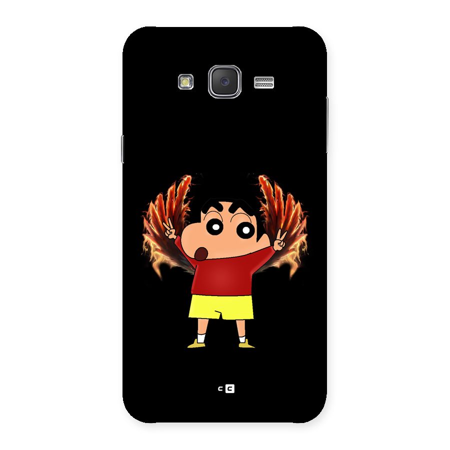 Fire Shinchan Back Case for Galaxy J7