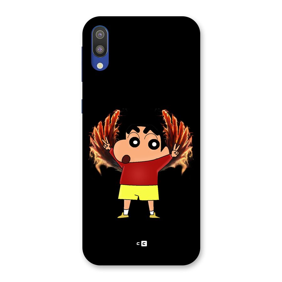 Fire Shinchan Back Case for Galaxy M10