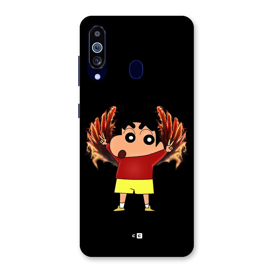 Fire Shinchan Back Case for Galaxy M40