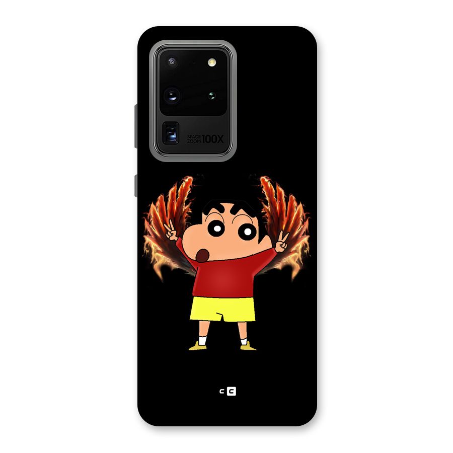Fire Shinchan Back Case for Galaxy S20 Ultra