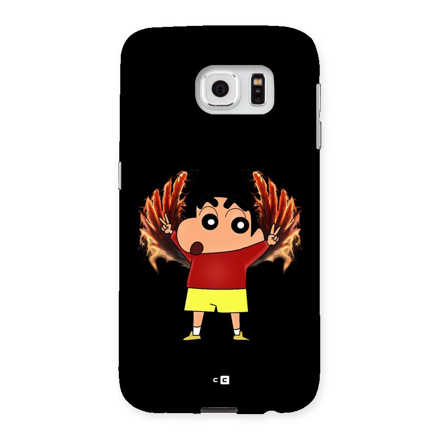 Fire Shinchan Back Case for Galaxy S6
