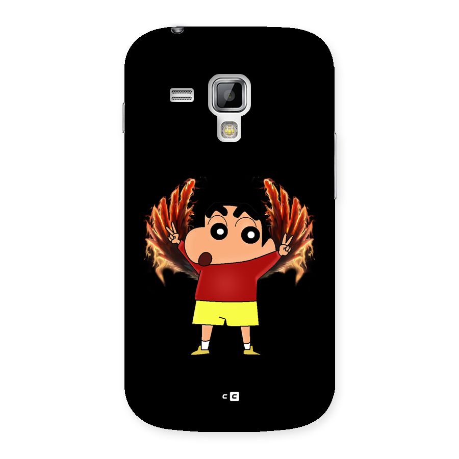 Fire Shinchan Back Case for Galaxy S Duos