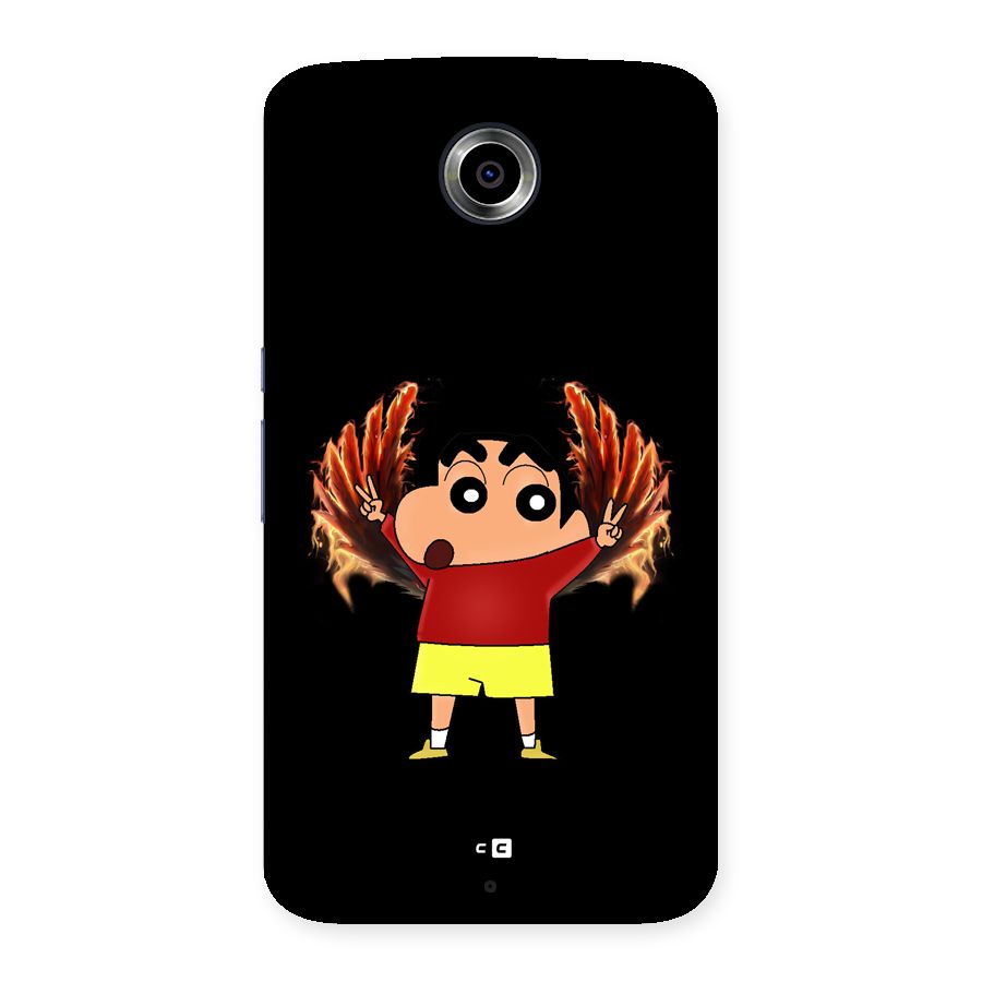 Fire Shinchan Back Case for Google Nexus 6