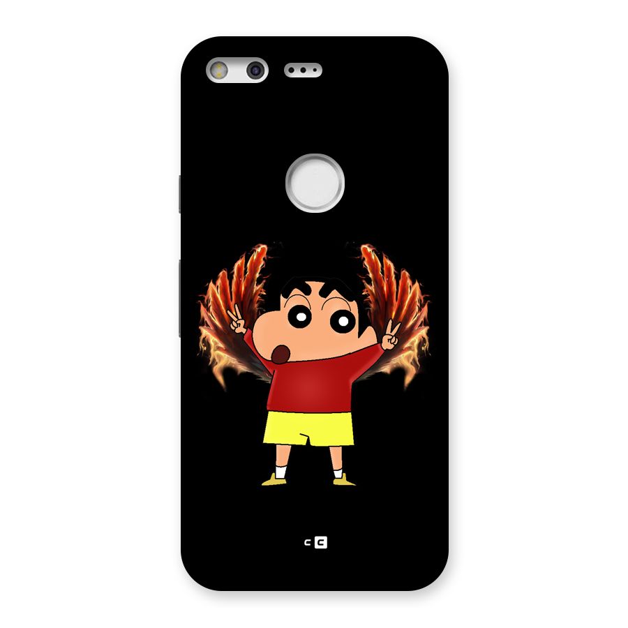 Fire Shinchan Back Case for Google Pixel