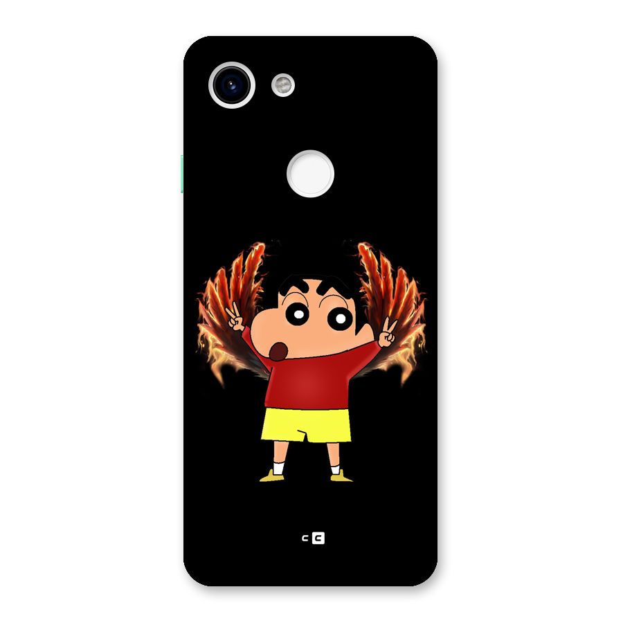 Fire Shinchan Back Case for Google Pixel 3