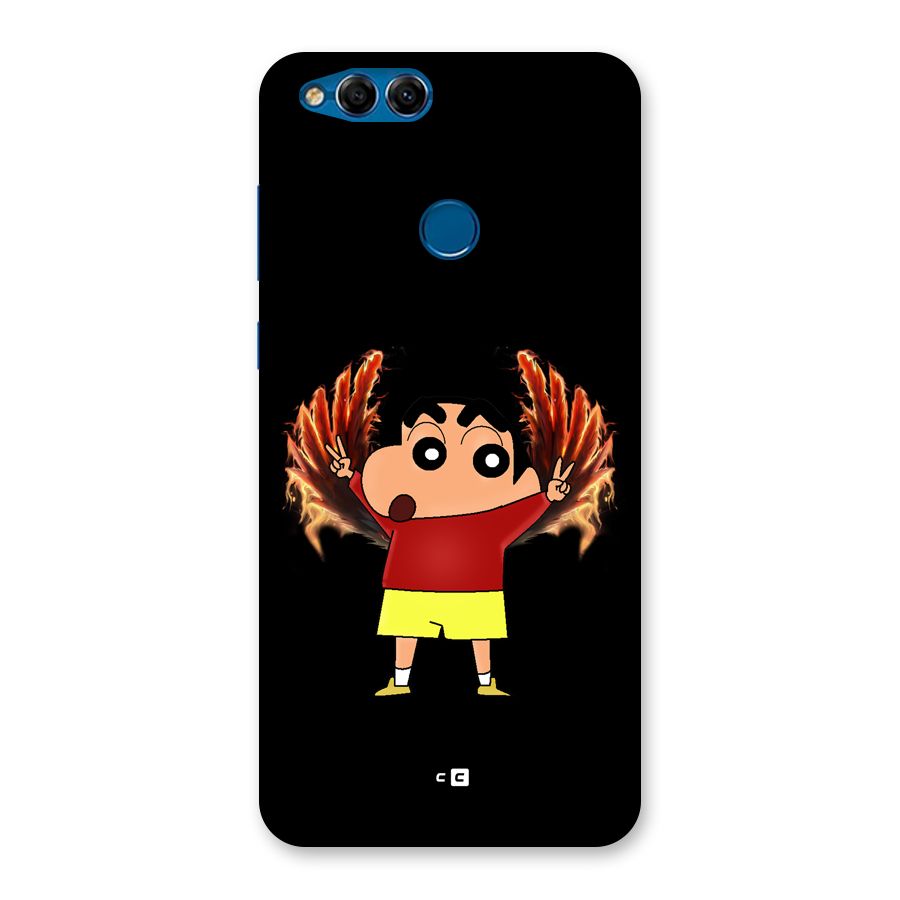 Fire Shinchan Back Case for Honor 7X