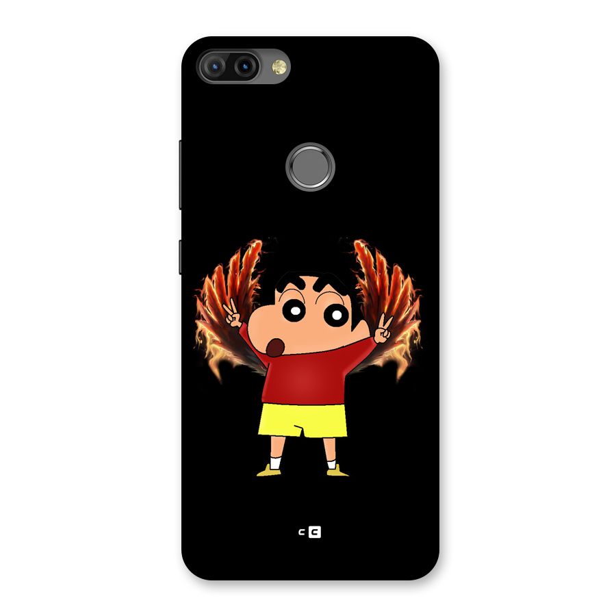 Fire Shinchan Back Case for Infinix Hot 6 Pro