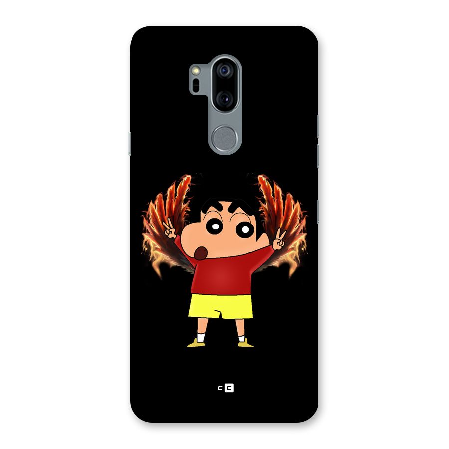Fire Shinchan Back Case for LG G7