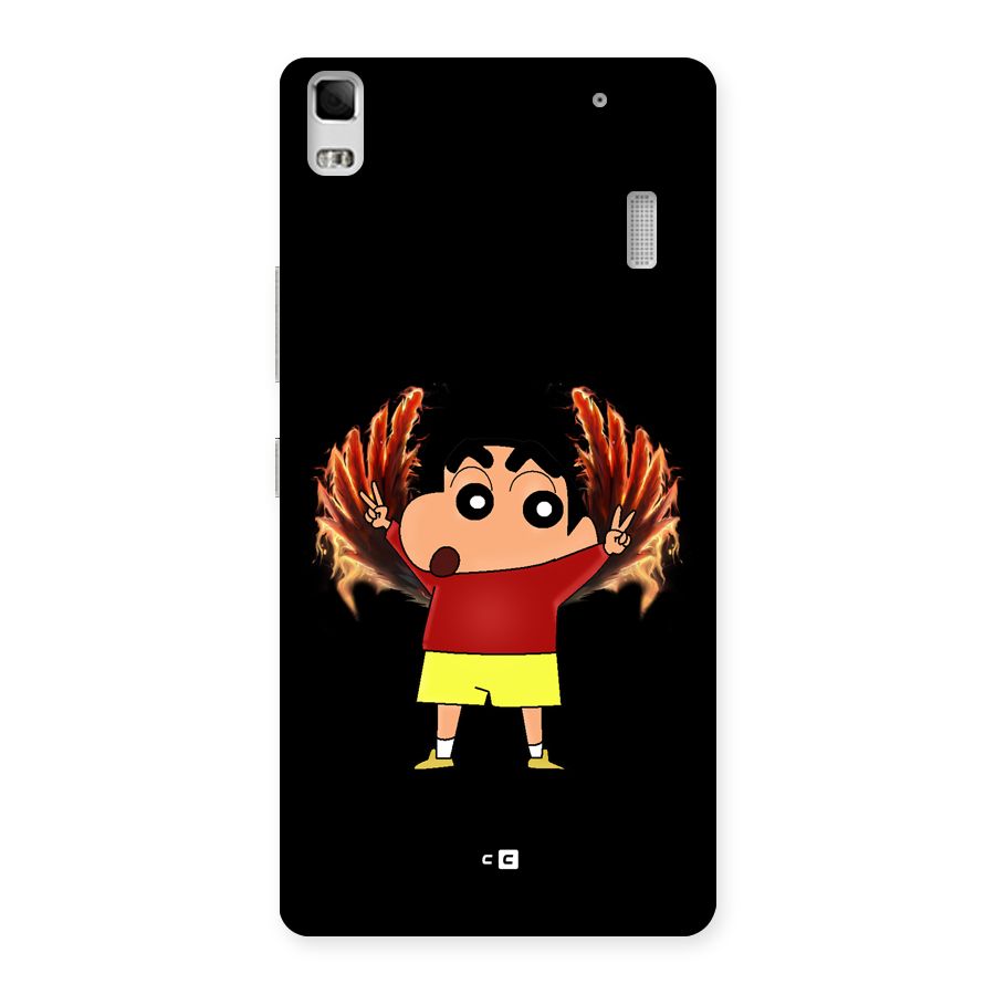 Fire Shinchan Back Case for Lenovo A7000