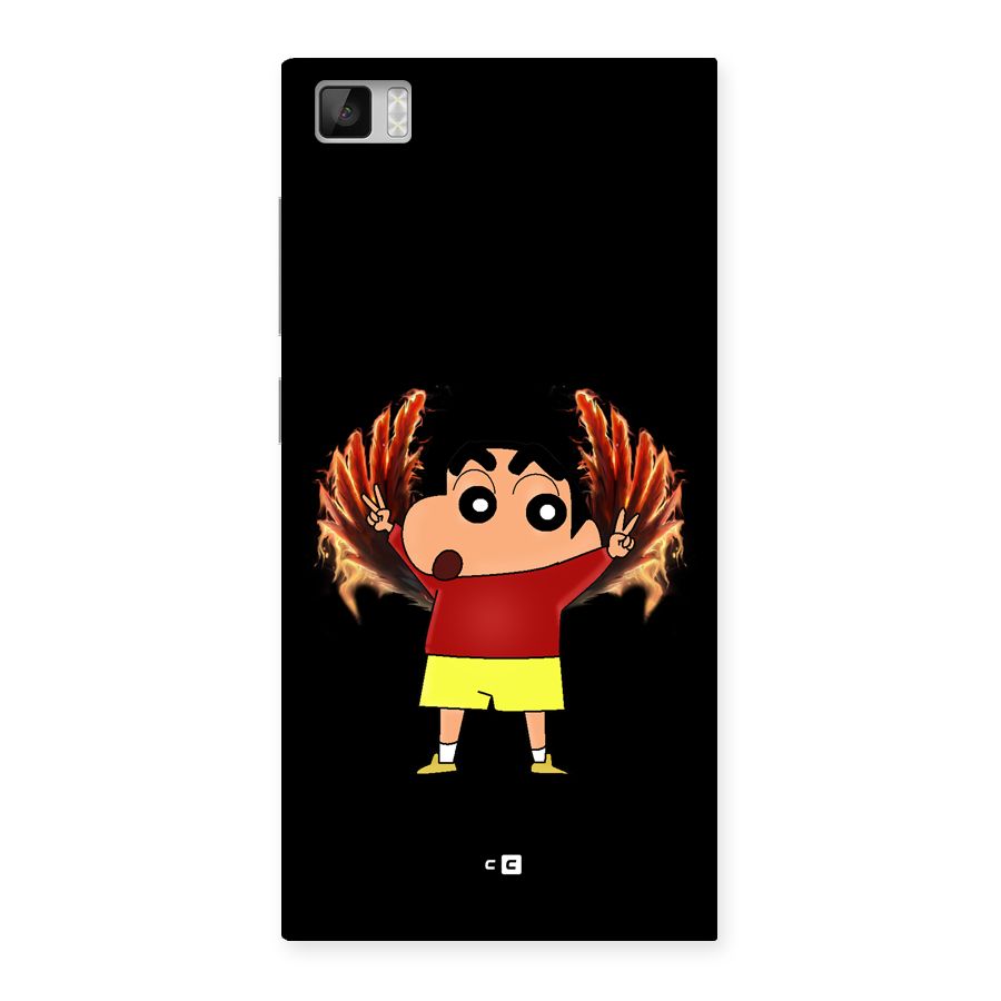 Fire Shinchan Back Case for Mi3