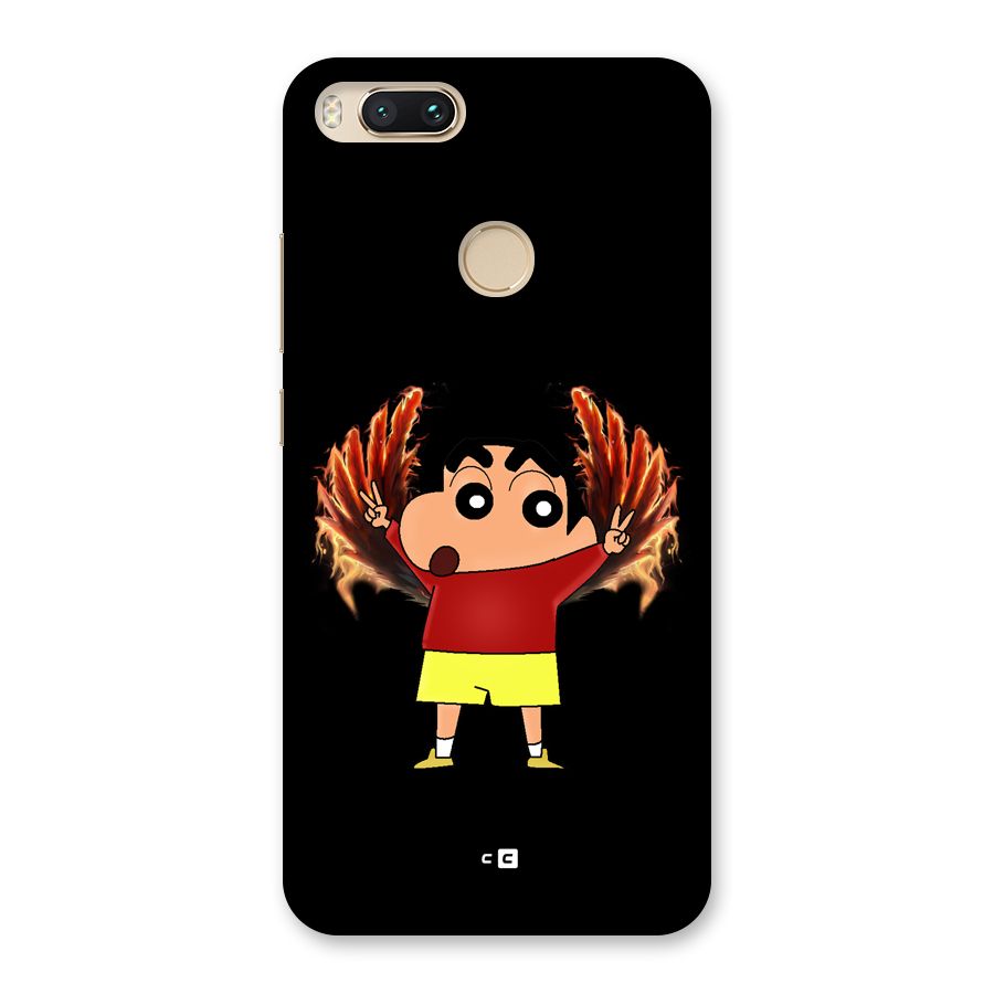 Fire Shinchan Back Case for Mi A1