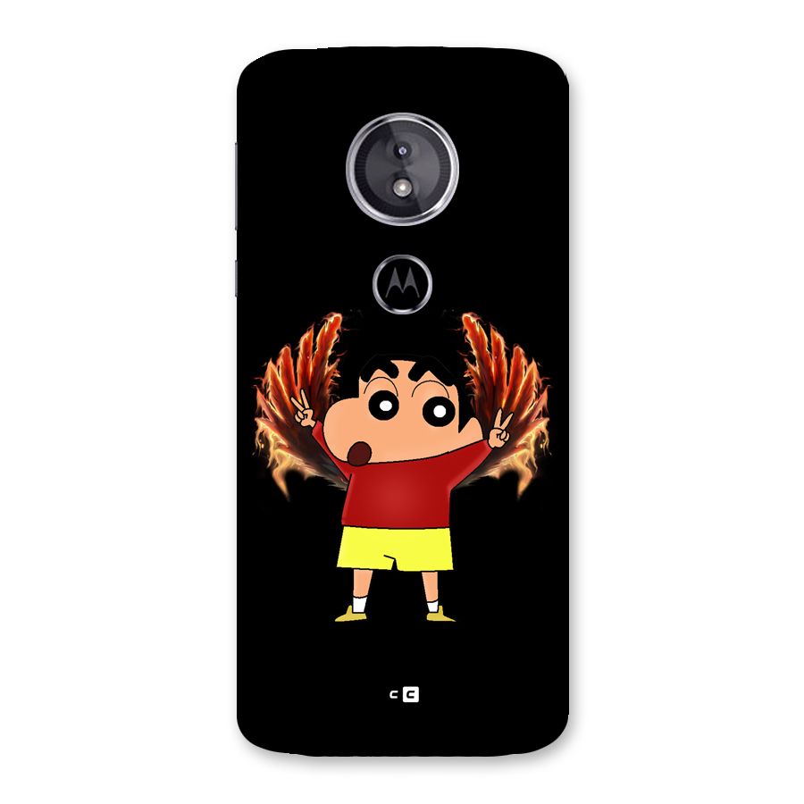 Fire Shinchan Back Case for Moto E5