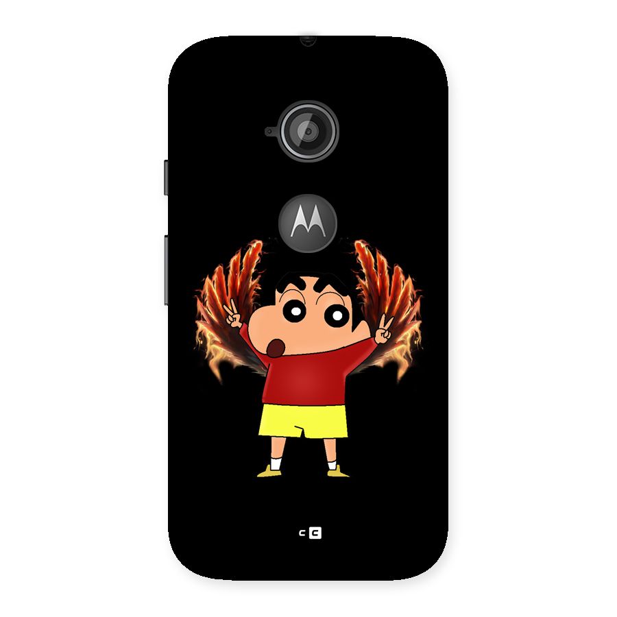 Fire Shinchan Back Case for Moto E 2nd Gen