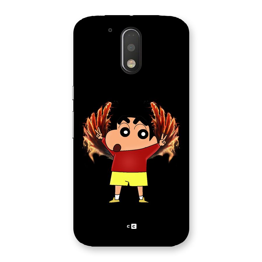 Fire Shinchan Back Case for Moto G4